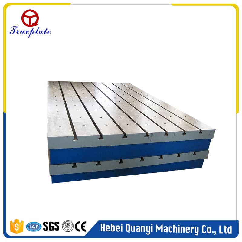 Cast Iron Inspection surface bed plate_ T_slot plate
